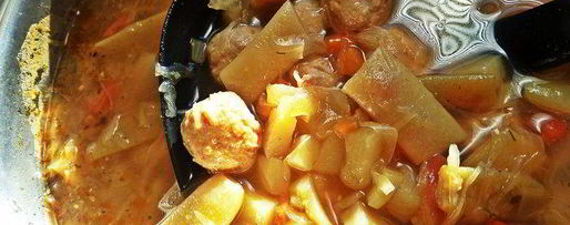 Шаг 15: щей сборных с фасолью и фрикадельками