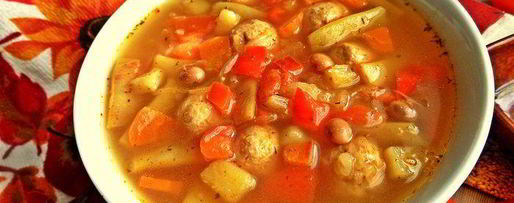 Шаг 16: щей сборных с фасолью и фрикадельками