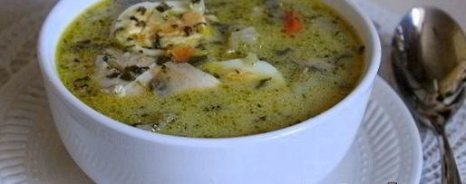 Шаг 10: щей со шпинатом и шампиньонами