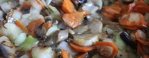 Шаг 5: щей со шпинатом и шампиньонами