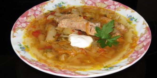 Рецепт щей со свининой в мультиварке