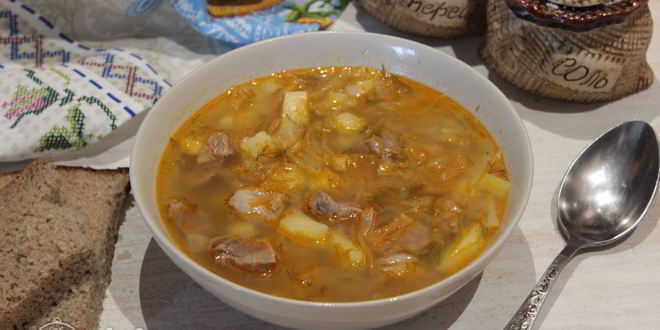 Рецепт щей со свининой