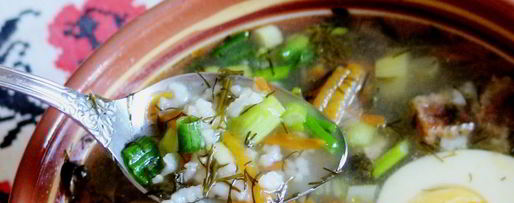 Шаг 11: щей весенних с рисом и щавелем