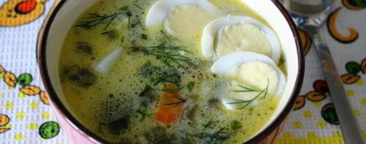 Шаг 7: зеленых летних щей со сметаной