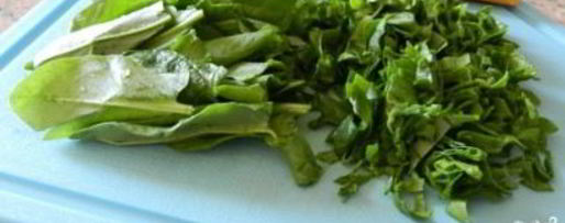 Шаг 1: зеленых щей из шпината