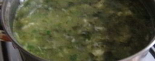 Шаг 2: зеленых щей из шпината