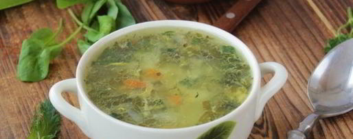 Шаг 9: зеленых щей с крапивой и щавелем