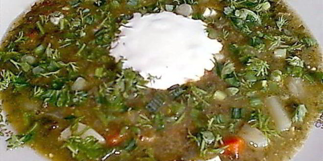 Рецепт зеленые щи щавелевые с яйцом