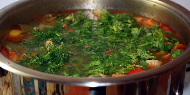 Рецепт дачной шурпы из баранины