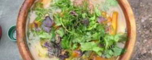 Шаг 10: шурпы из баранины на костре