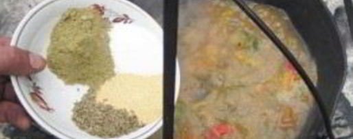 Шаг 8: шурпы из баранины на костре