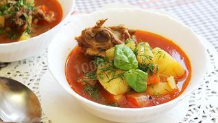 Рецепт Шурпы из баранины по-узбекски