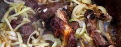 Шаг 2: шурпы из баранины в казане