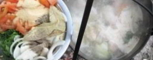 Шаг 5: шурпы из говядины на костре