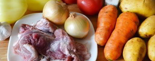 Шаг 1: шурпы из свинины