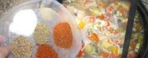 Шаг 10: шурпы с баклажанами