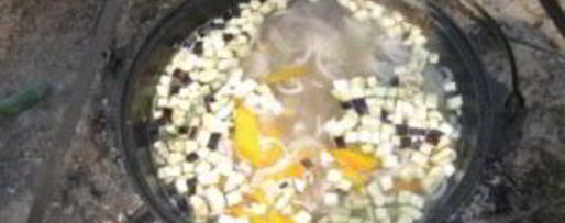 Шаг 4: шурпы с баклажанами