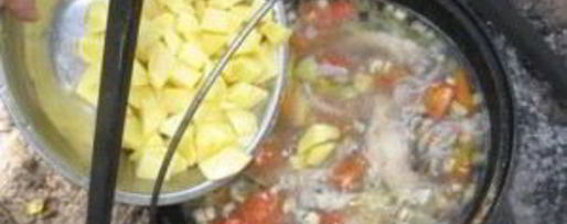 Шаг 8: шурпы с баклажанами