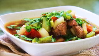 Рецепт Шурпы с бараниной