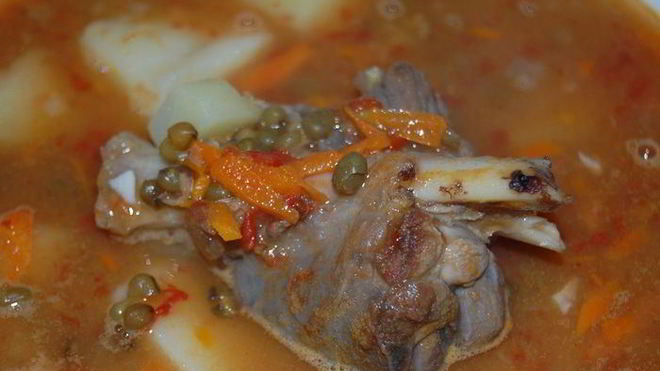 Рецепт Шурпы узбекской с бараниной и машем