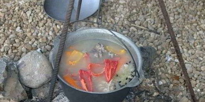 Рецепт шурпы в казане на костре