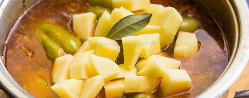 Шаг 9: супа с фаршированными перцам дулма-шурпа