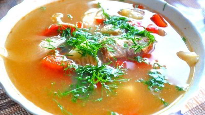 Рецепт Вкусного супа шурпа на костре в казане