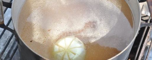 Шаг 3: вкусного супа шурпа на костре в казане