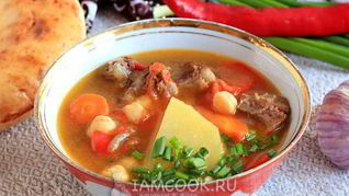 Рецепт Жареной шурпы по-узбекски