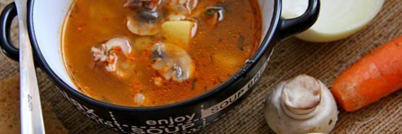 Рецепт Швабского супа со свининой и перловкой