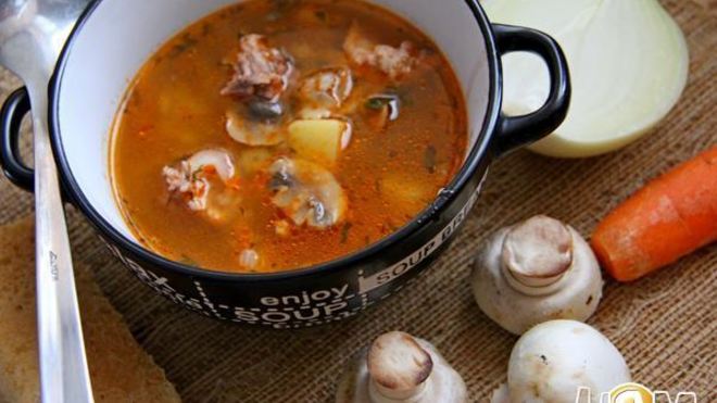 Рецепт Швабского супа со свининой и перловкой