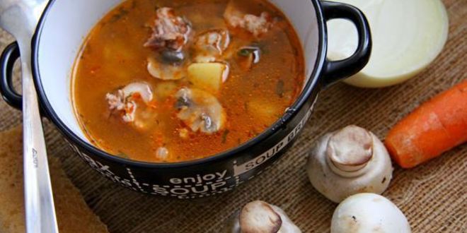 Рецепт швабского супа со свининой и перловкой