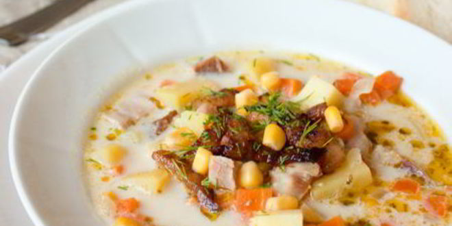 Рецепт сливочного супа с копченой курицей