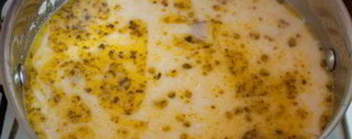 Шаг 7: сливочного супа с копченой курицей