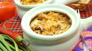 Рецепт Грибной солянки в горшочке