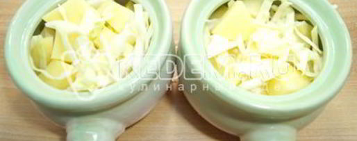 Шаг 4: грибной солянки в горшочке