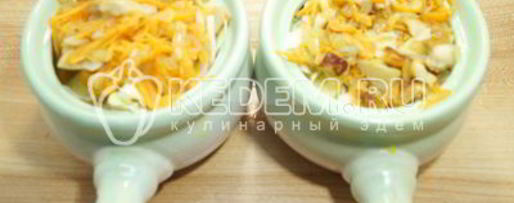 Шаг 5: грибной солянки в горшочке