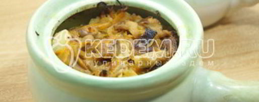 Шаг 6: грибной солянки в горшочке