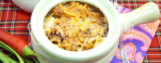 Шаг 7: грибной солянки в горшочке