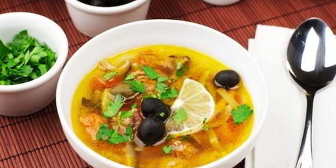 Рецепт грибной солянки в мультиварке редмонд