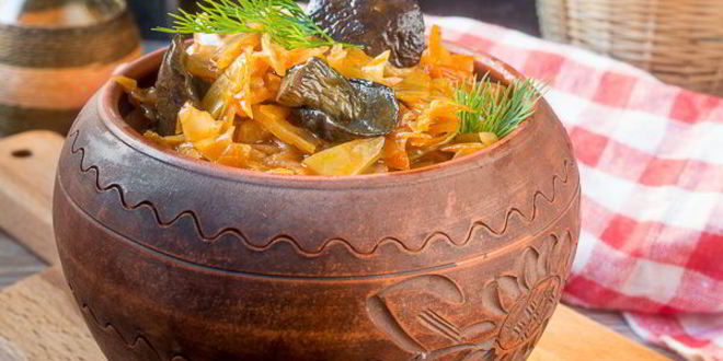 Рецепт капустной солянки с грибами