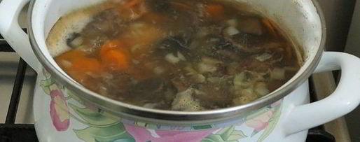 Шаг 9: постной солянки с грибами и капустой