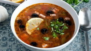 Рецепт Солянки домашней с лимоном