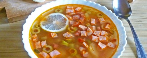 Шаг 15: солянки классической с колбасой