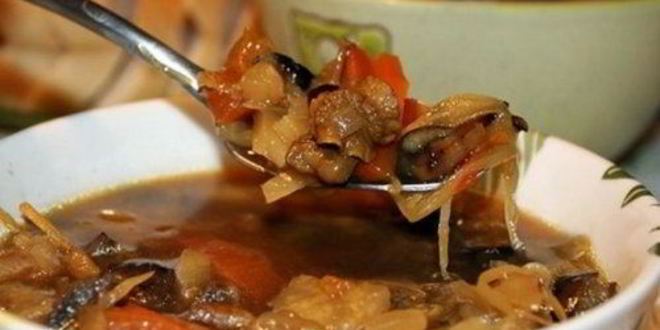 Рецепт солянки мясной с капустой