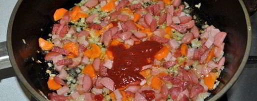 Шаг 3: солянки с фрикадельками и фасолью