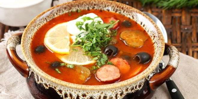 Рецепт солянки с копченой колбасой