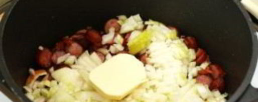 Шаг 1: солянки с копченой колбасой