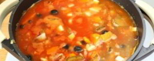 Шаг 5: солянки с копченой колбасой