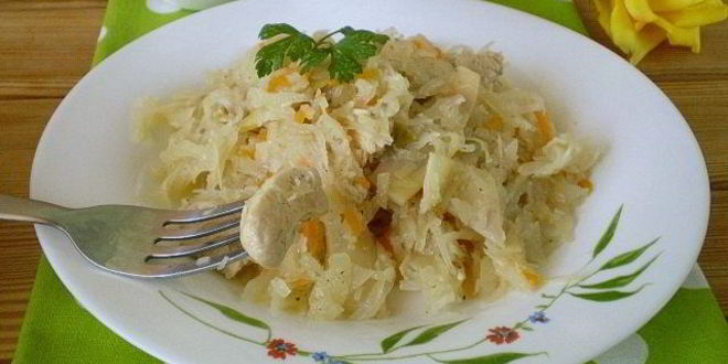 Рецепт солянки с курицей и капустой